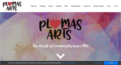 Desktop Screenshot of plumasarts.org